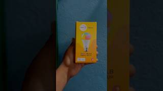 Wipro smart WiFi bulb unboxing shortsfeed shortsvideo shortsviral unboxingvideo unbox [upl. by Noelyn984]