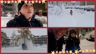 VLOGMAS5 Bloccati in casa Monaco in tilt 50cm di neve uscite in piena notte [upl. by Innad]