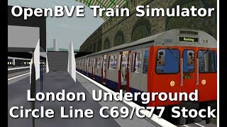 OpenBVE ►Onboard London Underground Circle Line  Aldgate to Aldgate◀ [upl. by Adnolat]