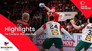 GOAL COMPILATION  The best danish goals at the preliminary round at EHF European Championship 2024 [upl. by Hayton]