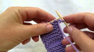 Really Clear Slipping the First Stitch of a Row cc [upl. by Nelubez556]