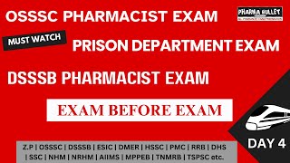 Pharmacist exam preparation  OSSSC  PRISON DEPARTMENT  DSSSB PHARMACIST EXAM QUESTIONS [upl. by Lanod]