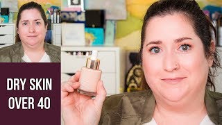 CLARINS SKIN ILLUSION HYDRATING FOUNDATION  Dry Skin Review amp Wear Test [upl. by Eehtomit]