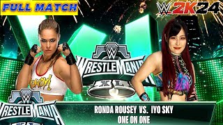 FULL MATCH ⚡ RONDA ROUSEY vs IVO SKY ⚡ WWE 2K24 wwe ivosky rondarousey wwe2k24 [upl. by Vin]