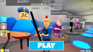 LIVE  PLAYING As All NEW Barry MORPHS And USING POWERS  NEW ROBLOX BARRYS PRISON RUN V2 OBBY [upl. by Nageek]