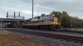 NS 1074 Lackawanna Heritage Unit Leads a Empty Coal Train Westbound through Norfolk [upl. by Rikahs]