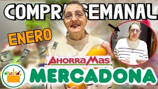 MERCADONA  AHORRAMAS COMPRA SEMANAL ENERO 2024 🛒 Mi MADRE HACE la COMPRA SOLA🥐🍍 LorenaAndCia [upl. by Nnylacissej]