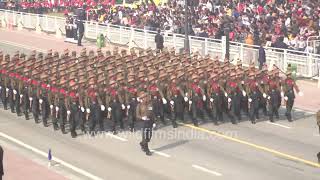 Gorkha regiment marches on Rajpath at Republic Day 23 Ayo Gorkhali The Gurkhas are upon you [upl. by Callery250]