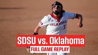 Full Replay San Diego State vs Oklahoma Softball  2024 Mary Nutter Collegiate Classic [upl. by Yecal]