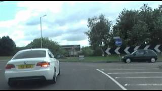 Baldock to Buntingford and down the A10 on the Thundridge and Wadesmill Bypass [upl. by Noremmac]