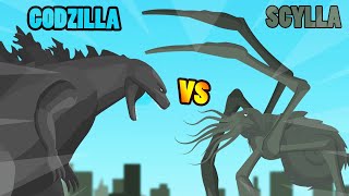 Godzilla vs Titanus Scylla  Godzilla vs MonsterVerse Kaiju  Kaiju Animation [upl. by Bathilda511]