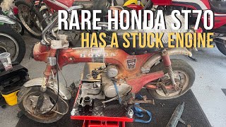 We Unseize the Engine on This Rare Honda ST70 Barnfind [upl. by Barfuss]