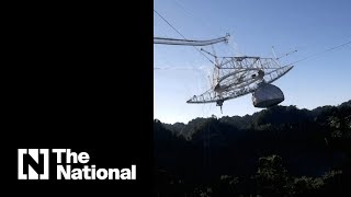 Arecibo Observatory in Puerto Rico collapses [upl. by Solram]