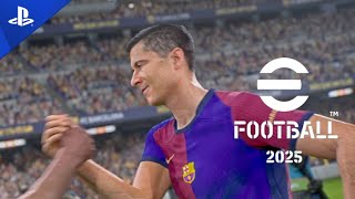 eFootball 2025  Barcelona vs Monaco  Gameplay PS5  PES 2025 [upl. by Bernardo195]