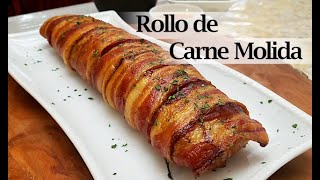 Como hacer un rollo de carne molida [upl. by Bushore943]