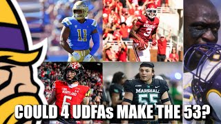 Could Four UDFAs Make the Minnesota Vikings 53Man Roster [upl. by Hadihahs208]