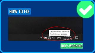 How to Fix Unidentified Network No Internet Access on Windows 1011 [upl. by Gentry]