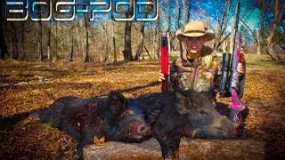 Sarahs hog hunt with Howa 7mm08 and Burris Eliminator [upl. by Morgan]