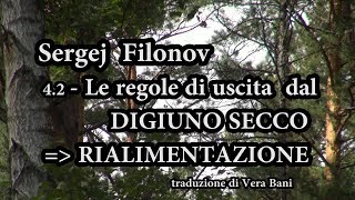 42  LA RIALIMENTAZIONE dopo la Reidratazione nel DIGIUNO SECCO [upl. by Ataliah735]