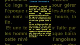 Short  quatrain 19  Centurie 5 de  Nostradamus [upl. by Elatnahs]