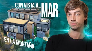 🌊Casa En La Montaña Con Vista Al Mar🌊 The Sims 4 Speed Build 💙 NO CC [upl. by Akira]