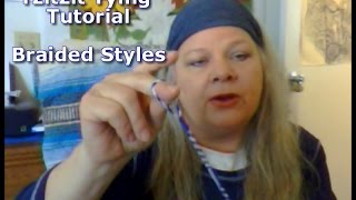 How to braid Tzitzit  Efrayim and Judah  Natzarim  Karaite styles  4 strand braid [upl. by Ettie]