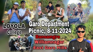 Loyola CollegeGaro Department Picnic 8112024BansamgreWilliamnagar East Garo Hills [upl. by Eniledgam712]