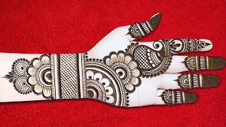 Very easy full hand mehndi design  front hand mehndi design simple  mehandi design  mehndi design [upl. by Eiramana]