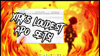 LOUDEST APO SETS ON DISCORD LOUDEST METHOD ON DISCORD [upl. by Goodrow850]