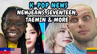 REACTION TO NewJeans SHOCKING Livestream SEVENTEEN Jeonghan Last Stage Before Military Taemin [upl. by Urbannai667]