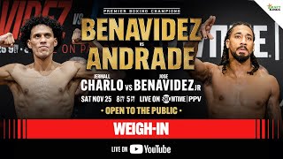 Benavidez vs Andrade OFFICIAL WEIGHIN [upl. by Saltsman321]