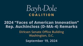 2024 Faces of American Innovation Rep Auchincloss DMA4 Remarks [upl. by Cybill988]