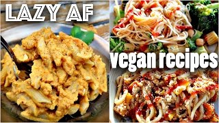 EASY VEGAN RECIPES FOR LAZY PEOPLE 10 minute dinners [upl. by Leoy]