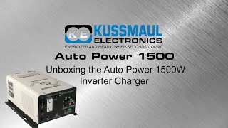 Unboxing the Kussmaul Auto Power 1500W Inverter Charger [upl. by Ahtamat893]