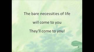 The Bare Necessities  Backing Track Karaoke  F major [upl. by Zaller937]