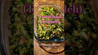 Enjoy healthy vegan tabouli Salad shorts tabbouleh mediterraneansalad [upl. by Atnauq896]