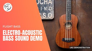 FLIGHT DUBASS  ElectroAcoustic Bass Ukulele Demo [upl. by Eiramlatsyrk]