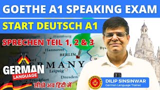 Goethe A1 Speaking Exam  Sprechen Teil 1 2 amp 3  Start Deutsch A1 [upl. by Cord]