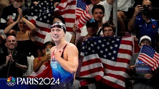 Katie Ledecky’s staggering greatness put in context  Paris Olympics  NBC Sports [upl. by Hewe]