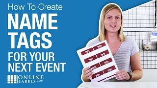 How To Create Name Tags For Your Next Event [upl. by Cecelia296]