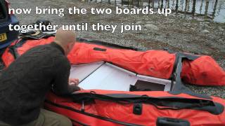 How to assemble an inflatable boat with hard floor [upl. by Atonsah]