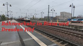 Bahnverkehr in Riesa und Dresden Hbf [upl. by Netloc307]