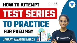 How to use Test Series to Practice for UPSC CSE Prelims  Jagrati Awasthi AIR 2 [upl. by Brooking]