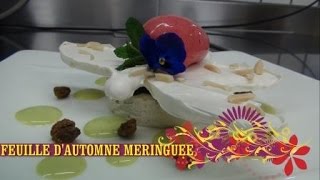 FEUILLE DAUTOMNE MERINGUEEAUTUMN MERINGUE LEAF [upl. by Aremihc]