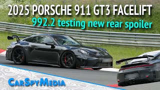 2025 Porsche 911 GT3 Facelift 9922 Prototype Caught Testing At The Nürburgring With New Details [upl. by Oirottiv861]