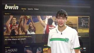 The FIBA World Championship 2010 insight with Donatas Motiejunas [upl. by Nyladnar]