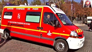 Brigade des Sapeurs Pompiers de Paris BSPP VSAV Compilation Sirène  Paris Ambulance French Sirens [upl. by Casia]