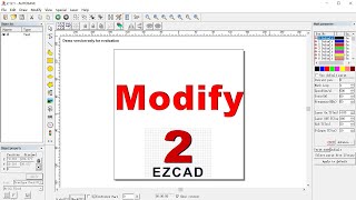 Glavo aser marking machine software EZCAD2 FunctionModify [upl. by Wurst471]