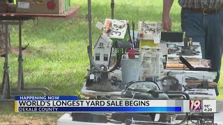 Worlds Longest Yard Sale Begins  August 1 2024  News 19 at 4 pm [upl. by Dolorita928]