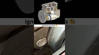 Ignition process  Engine Starter Motor Working ✅ automotive engineering 3ddesign solidworks [upl. by Nnaoj]